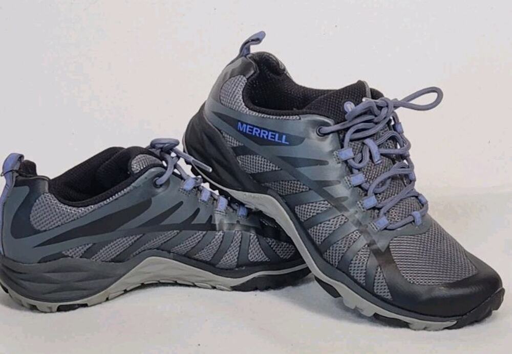 Merrell Women's Siren Edge Q2 Athletic Blk/Gray Hiking Shoe Sz 8.5 J41316
